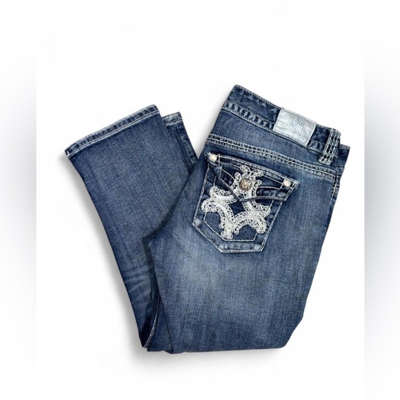 Men's Faded Blue Straight-Leg Jeans - Picture 3 of 5